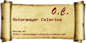 Ostermayer Celerina névjegykártya
